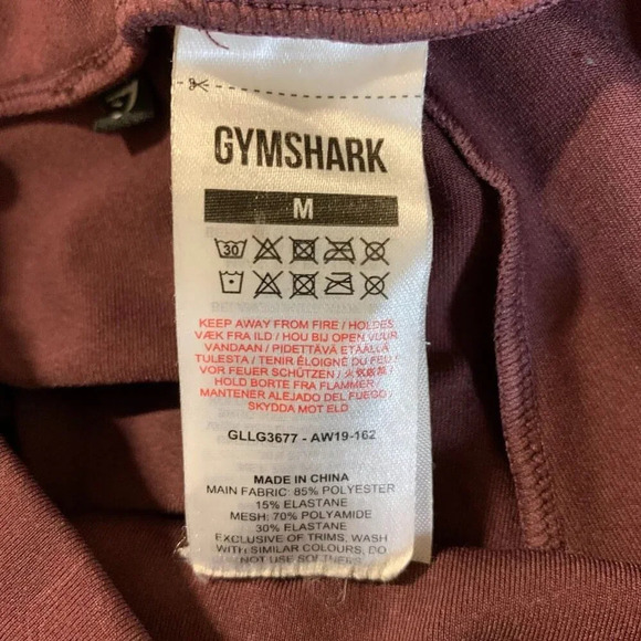 Gymshark Women's‎ Terra High Sheen Embossed GLLG3677 Athletic Pants Size M - Picture 6 of 12